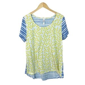 WS818 Women’s LulaRoe Brand Casual Polka Dot Blouse Top 2XL